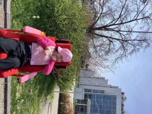 ウエルネスガーデンの桜の花と利用者さんの写真8
